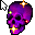 Purple Glowing Skull