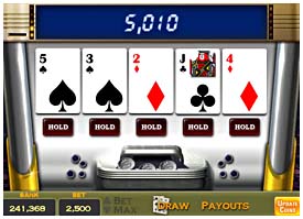 Find the best video poker machines online. Easy no-download, no signups